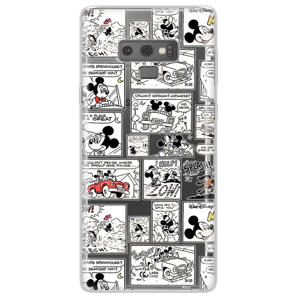 Mickey Mouse Comic Strip Samsung Note 9 Clear Tpu Case