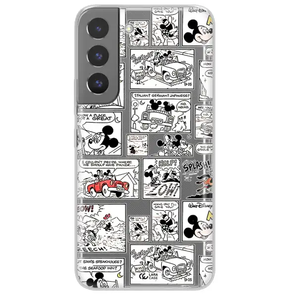 Mickey Mouse Comic Strip Samsung S 22 Clear Tpu Case
