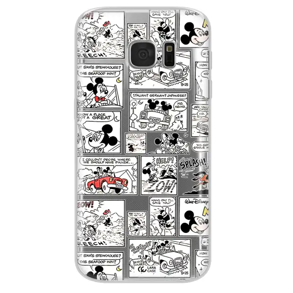 Mickey Mouse Comic Strip Samsung S 7 Clear Tpu Case