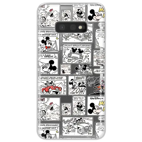 Mickey Mouse Comic Strip Samsung S10E Clear Tpu Case