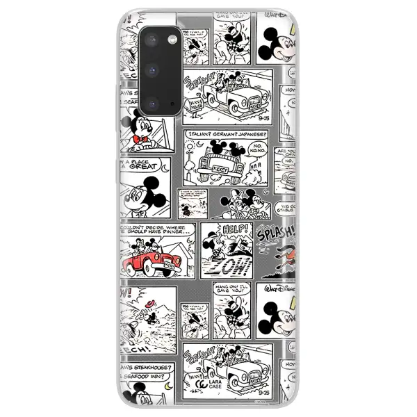 Mickey Mouse Comic Strip Samsung S20 Clear Tpu Case