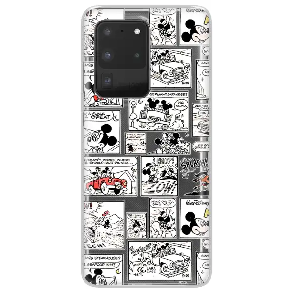 Mickey Mouse Comic Strip Samsung S20 Ultra Clear Tpu Case