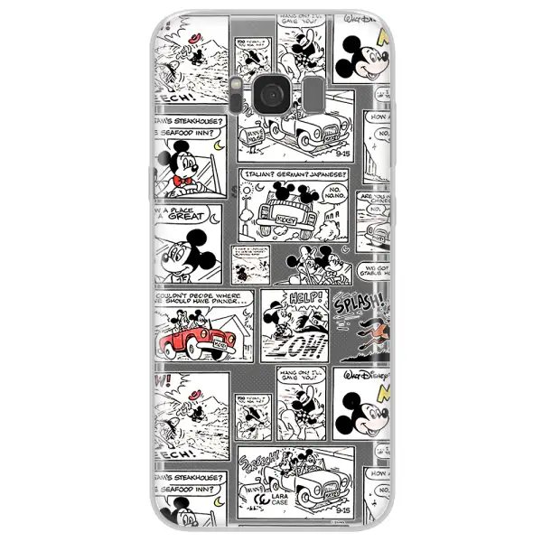 Mickey Mouse Comic Strip Samsung S8 Plus Clear Tpu Case
