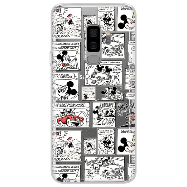 Mickey Mouse Comic Strip Samsung S9 Plus Clear Tpu Case