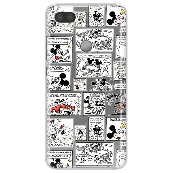 Mickey Mouse Comic Strip Xiaomi Mi 8 Lite Clear Tpu Case