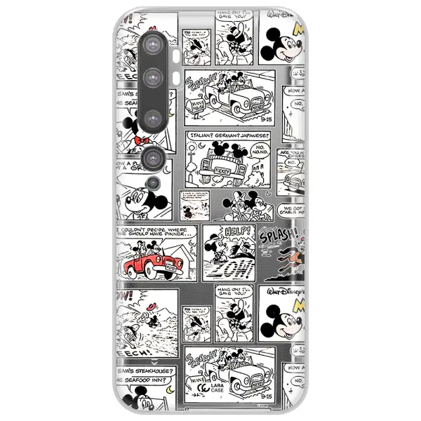 Mickey Mouse Comic Strip Xiaomi Mi Note 10 Clear Tpu Case