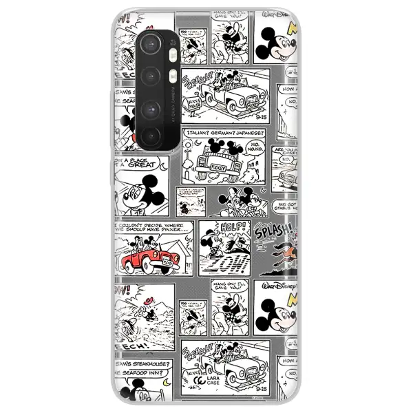 Mickey Mouse Comic Strip Xiaomi Mi Note 10 Lite Clear Tpu Case