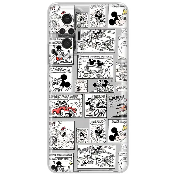 Mickey Mouse Comic Strip Xiaomi Note 10 Pro Clear Tpu Case