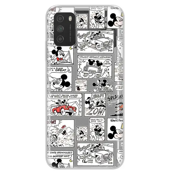 Mickey Mouse Comic Strip Xiaomi Poco M3 Clear Tpu Case