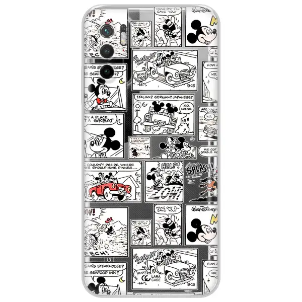 Mickey Mouse Comic Strip Xiaomi Poco M3 Pro Clear Tpu Case