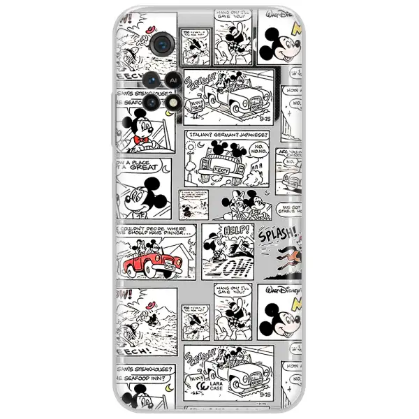 Mickey Mouse Comic Strip Xiaomi Poco M4 Pro 4G Clear Tpu Case