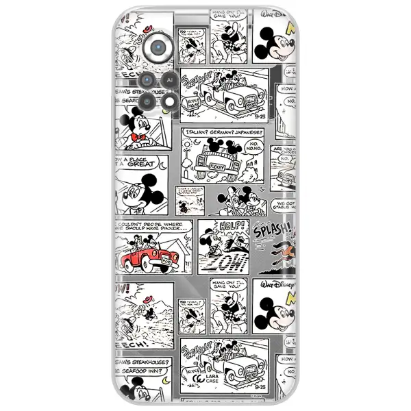 Mickey Mouse Comic Strip Xiaomi Poco X4 Pro Clear Tpu Case