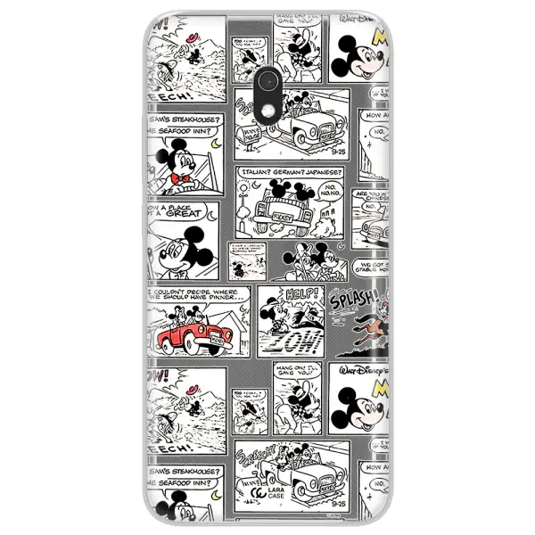 Mickey Mouse Comic Strip Xiaomi Redmi 8A Clear Tpu Case