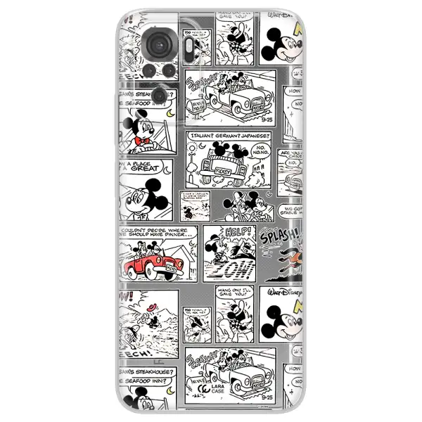 Mickey Mouse Comic Strip Xiaomi Redmi Note 10S Clear Tpu Case