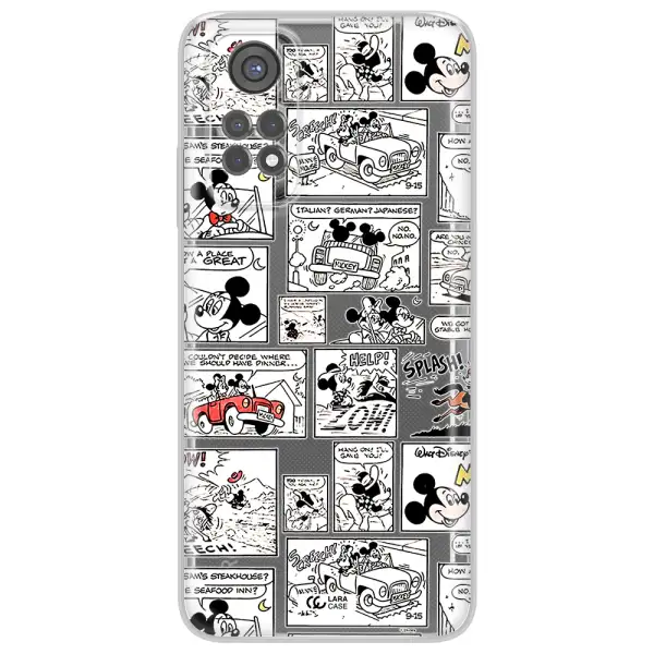 Mickey Mouse Comic Strip Xiaomi Redmi Note 11S Clear Tpu Case