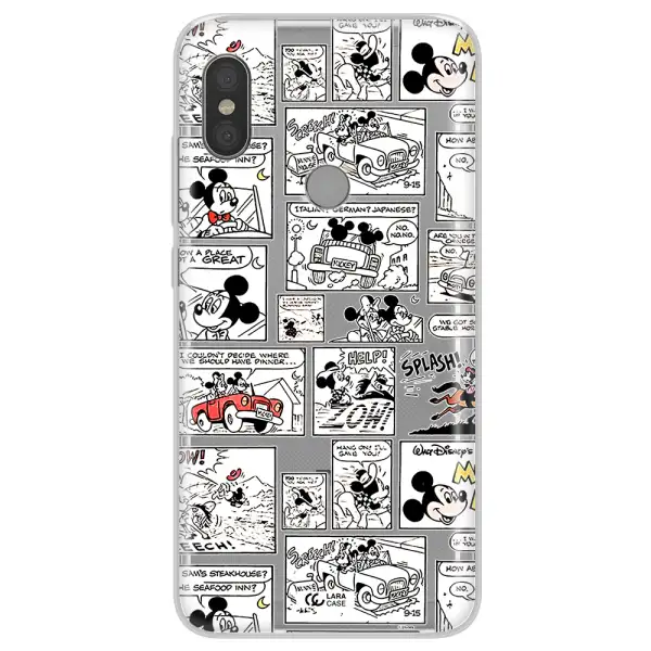Mickey Mouse Comic Strip Xiaomi Redmi Note 6 Pro Clear Tpu Case