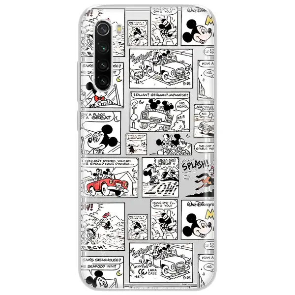 Mickey Mouse Comic Strip Xiaomi Redmi Note 8T Clear Tpu Case