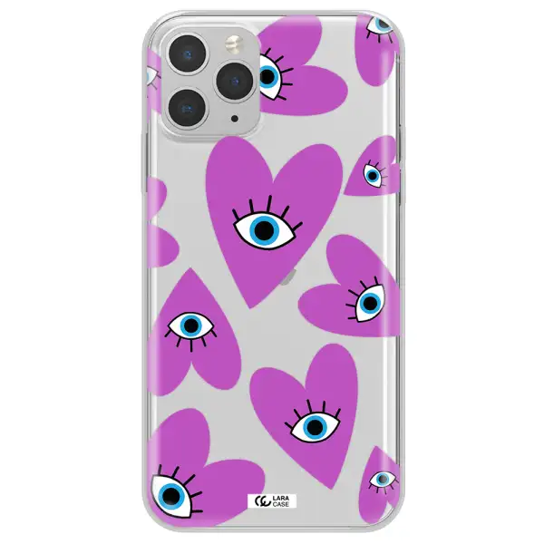 A Purple Heart With Eyes And A Black Eye Apple Iphone 11 Pro Clear Tpu Case