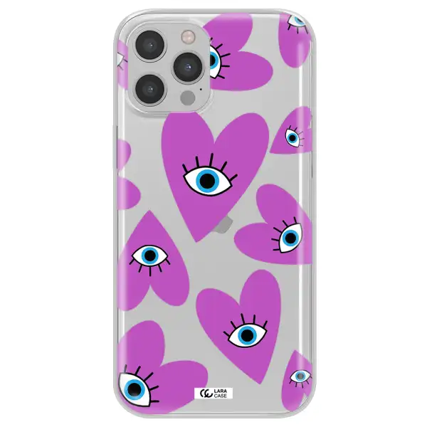 A Purple Heart With Eyes And A Black Eye Apple Iphone 12 Pro Clear Tpu Case