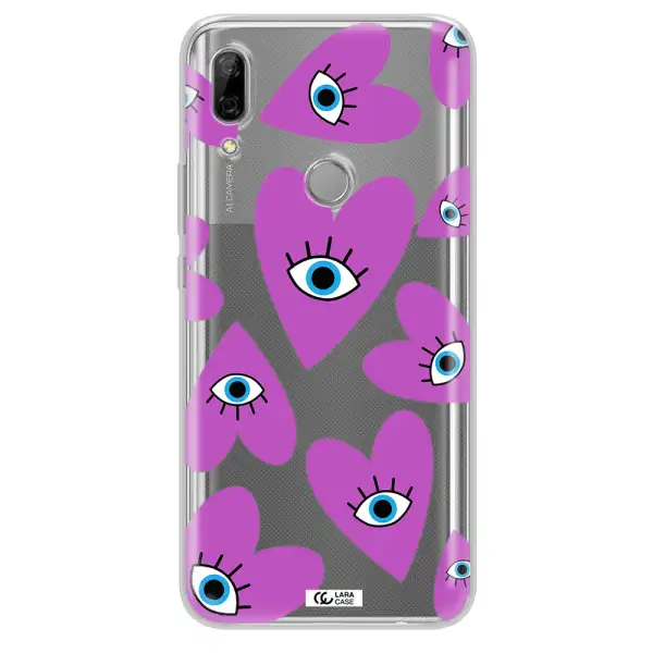 A Purple Heart With Eyes And A Black Eye Huawei P Smart Z Clear Tpu Case