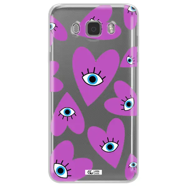 A Purple Heart With Eyes And A Black Eye Samsung J7 2016 Clear Tpu Case