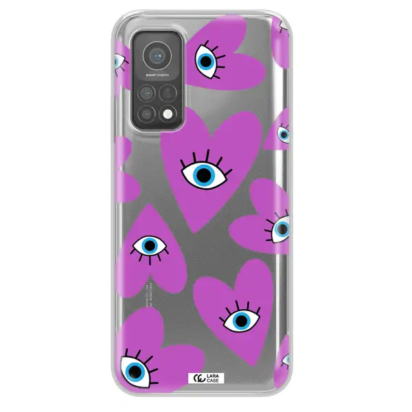A Purple Heart With Eyes And A Black Eye Xiaomi Mi 10 T Pro Clear Tpu Case