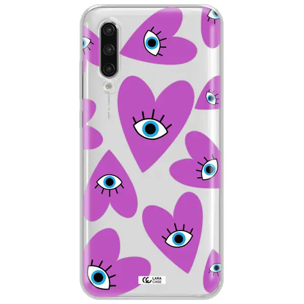 A Purple Heart With Eyes And A Black Eye Xiaomi Mi 9 Lite Clear Tpu Case
