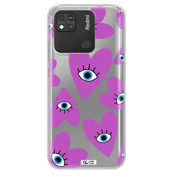 A Purple Heart With Eyes And A Black Eye Xiaomi Redmi 10A Clear Tpu Case