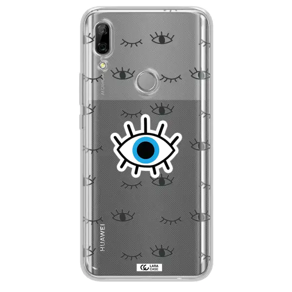 A Blue Eye With Black Eyeballs And Eyelashes Huawei P Smart Z Clear Tpu Case