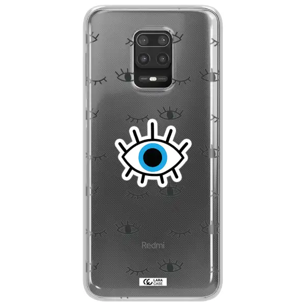 A Blue Eye With Black Eyeballs And Eyelashes Xiaomi Note 9S Clear Tpu Case