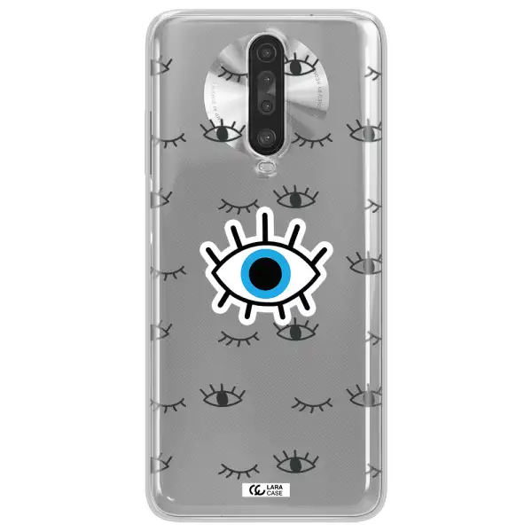 A Blue Eye With Black Eyeballs And Eyelashes Xiaomi Redmi K30 Clear Tpu Case