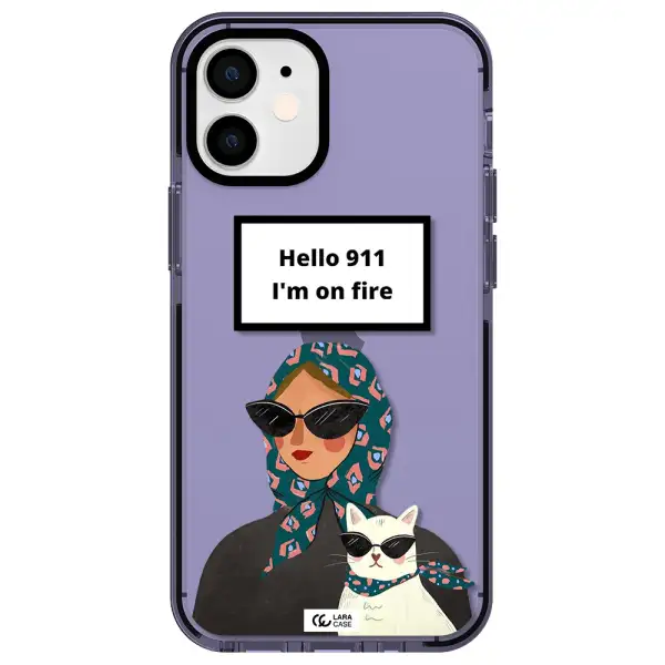 911 Apple iPhone 12 mini impact Lilac Case