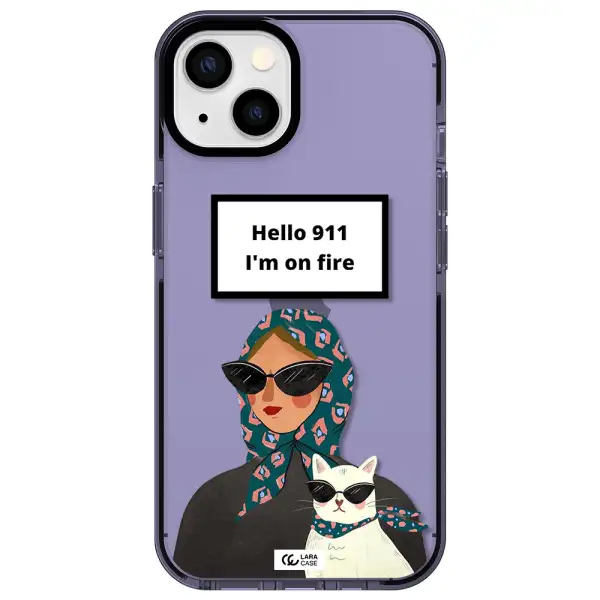 911 Apple iPhone 13 impact Lilac Case