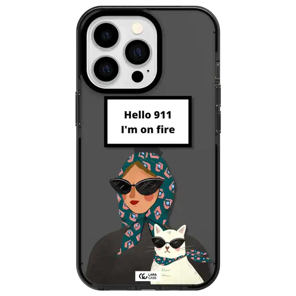 911 Apple iPhone 13 Pro impact Smoke Black Case