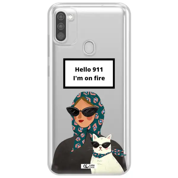 911 Samsung M11 Clear Tpu Case