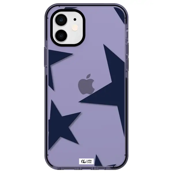 Blue Navy Stars Apple iPhone 11 impact Lilac Case