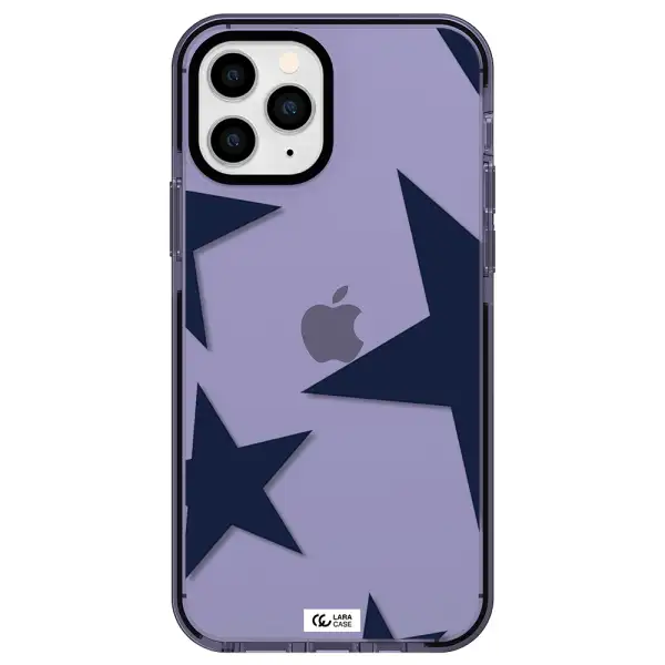 Blue Navy Stars Apple iPhone 11 pro max impact Lilac Case