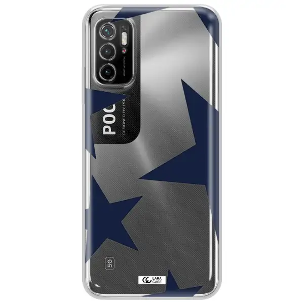 Blue Navy Stars Xiaomi Poco M4 Pro 5G Clear Tpu Case