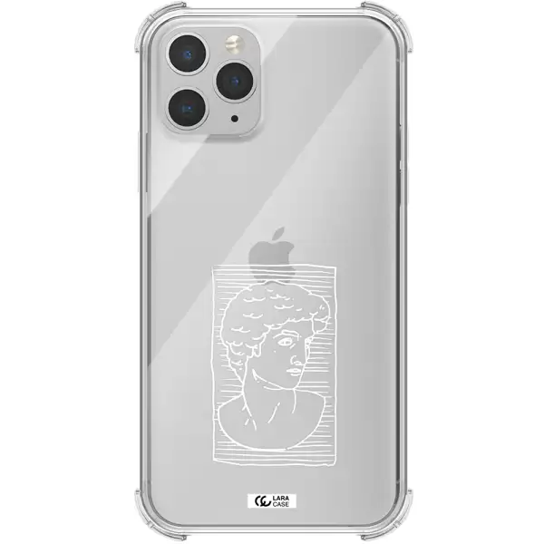 David Apple iPhone 11 pro Clear PC Case