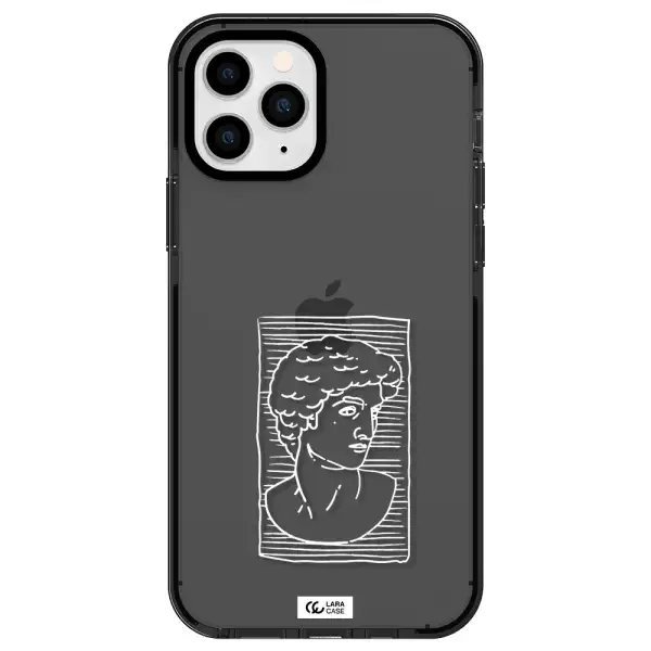 David Apple iPhone 11 pro impact Smoke Black Case
