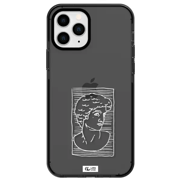David Apple iPhone 11 pro max impact Smoke Black Case