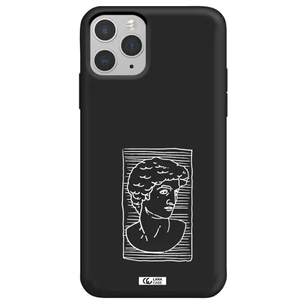 David Apple iPhone 11 pro Silicone black Case