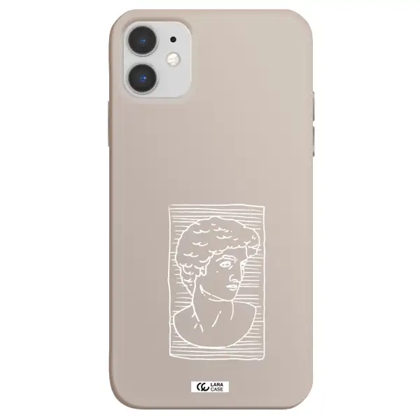 David Apple iPhone 11 Silicone Stone Case