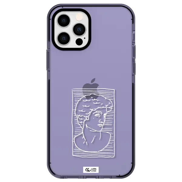 David Apple iPhone 12 pro impact Lilac Case