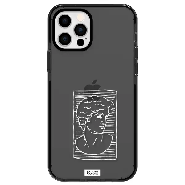 David Apple iPhone 12 pro impact Smoke Black Case