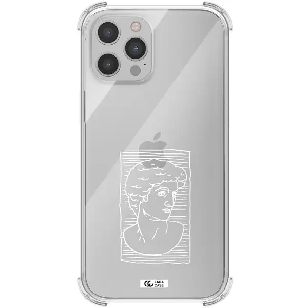 David Apple iPhone 12 pro max Clear PC Case