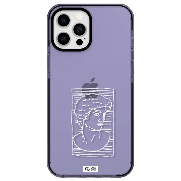 David Apple iPhone 12 pro max impact Lilac Case