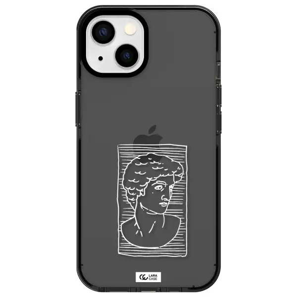 David Apple iPhone 13 impact Smoke Black Case