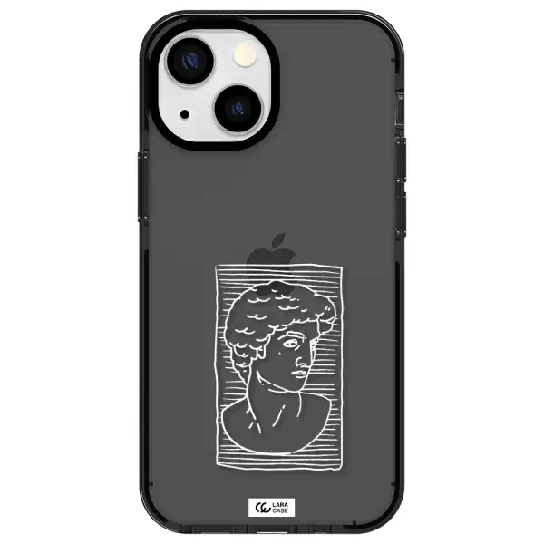 David Apple iPhone 13 mini impact Smoke Black Case