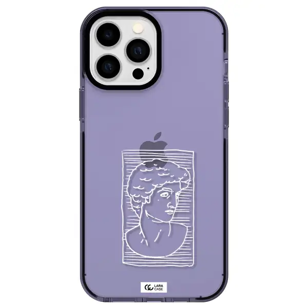 David Apple iPhone 13 Pro Max impact Lilac Case